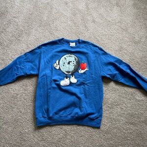 LCD SoundSystem Champion Blue Crewneck Sweatshirt NYC Show